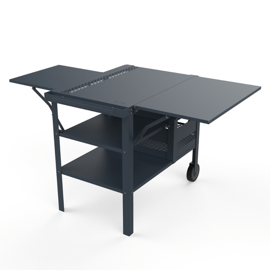 ZiiPa - Fredda Deluxe Garden Trolley with Side Tables - Slate/Ardoise