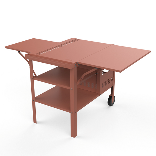 ZiiPa - Fredda Deluxe Garden Trolley with Side Tables - Terracotta