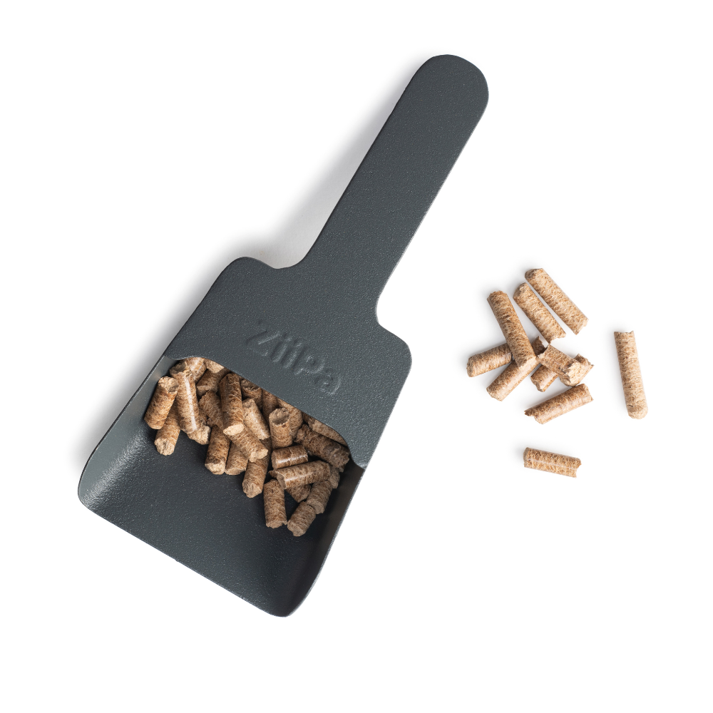 ZiiPa - Melfa Wood Pellet Scoop - Slate/Ardoise