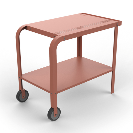 ZiiPa - Vallone Garden Trolley with Shelf - Terracotta