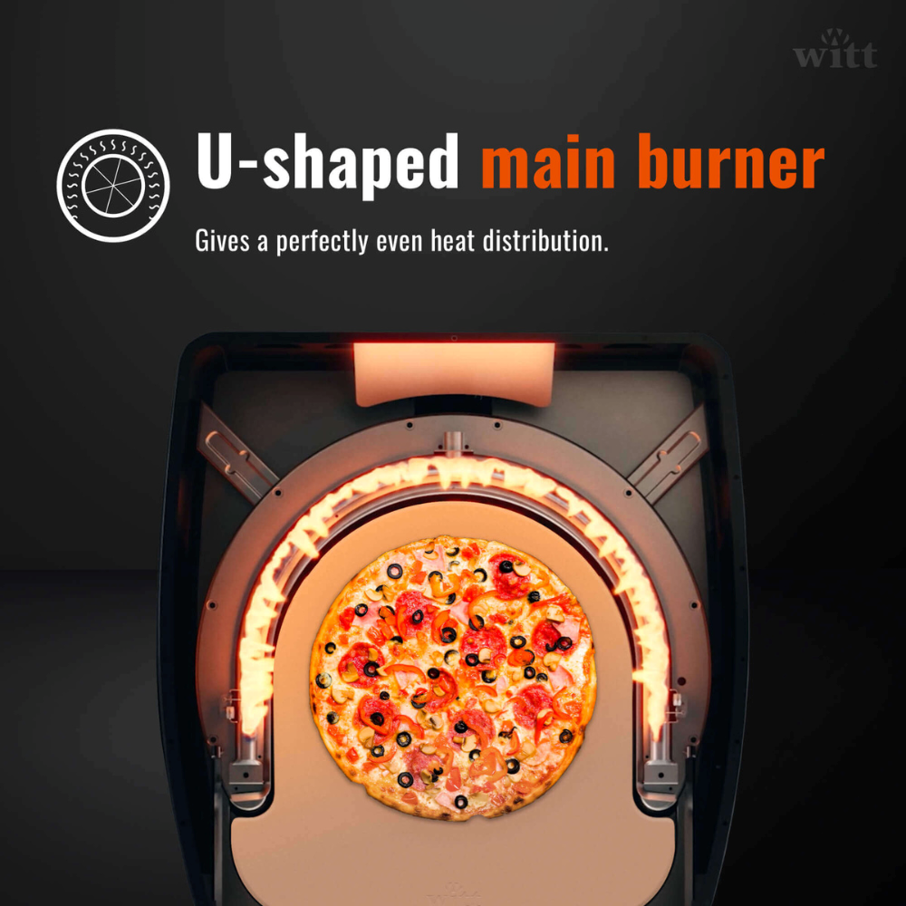 WiTT - Fermo Gas Powered Pizza Oven - Orange